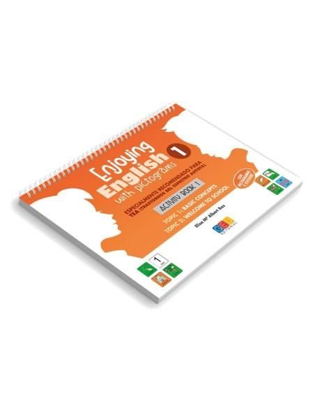 Enjoying English with pictograms 1. Activity book 1, de Albert Bas | portada del libro