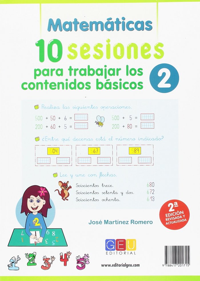 10 sesiones para trabajar los contenidos básicos. Cuaderno 2, de Martínez Romero, José | portada del libro