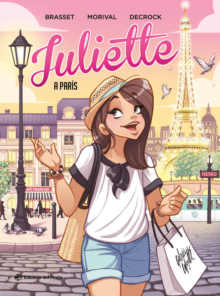 JULIETTE A PARIS, de Brasset, Rosa-line | portada del libro
