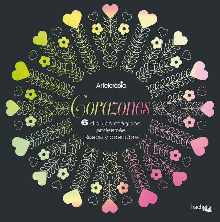 Arteterapia. Corazones. 6 dibujos mágicos, de Varios autores | portada del libro