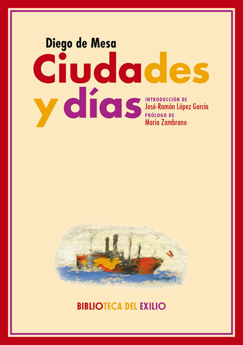 Ciudades y días, de Mesa, Diego de | portada del libro