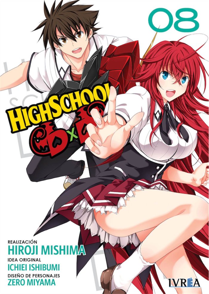HighSchool DxD 8, de Hiroji Mishima | portada del libro