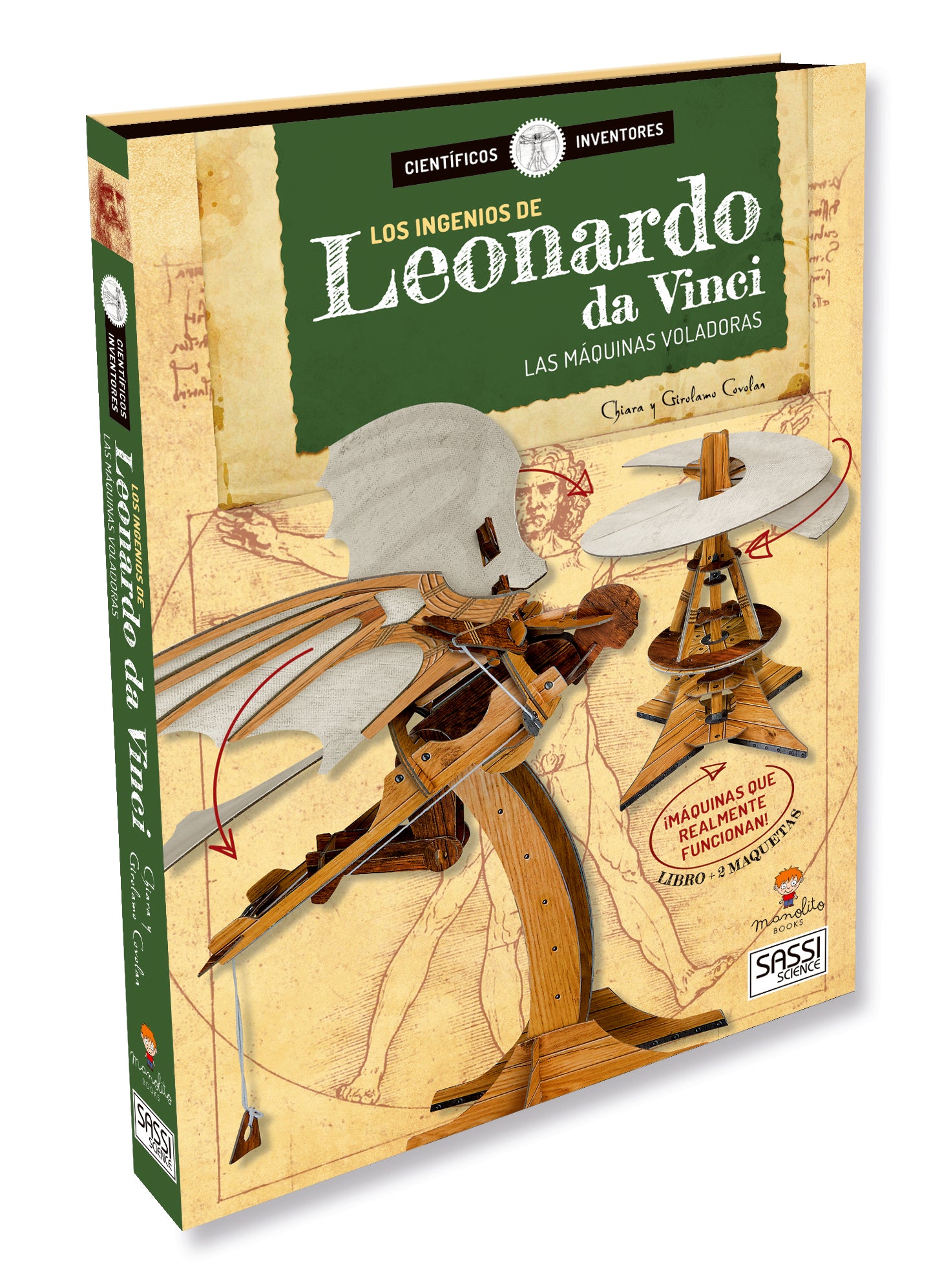 Los Ingenios De Leonardo Da Vinci, de C. Covolan | portada del libro