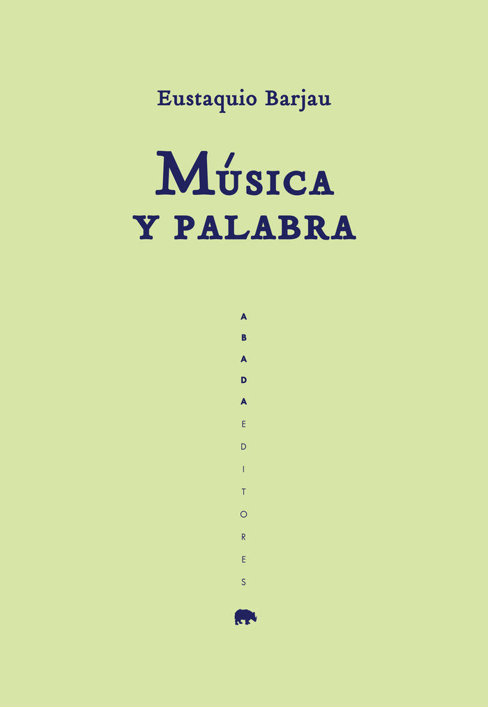 Música y palabra, de Barjau Riu, Eustaquio | portada del libro