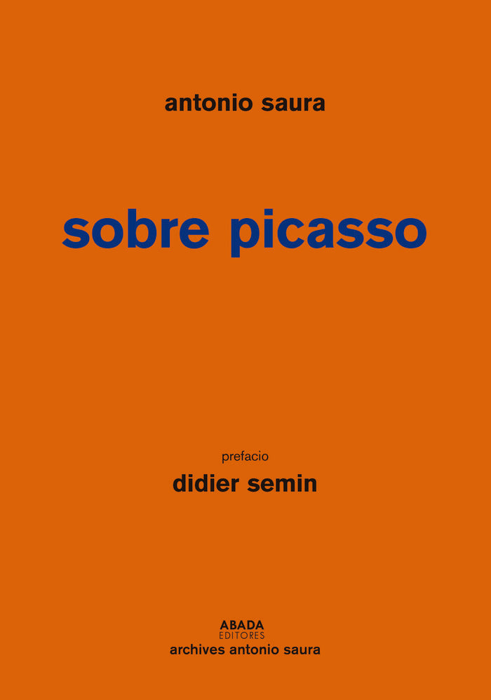 Sobre Picasso, de Saura Atarés | portada del libro