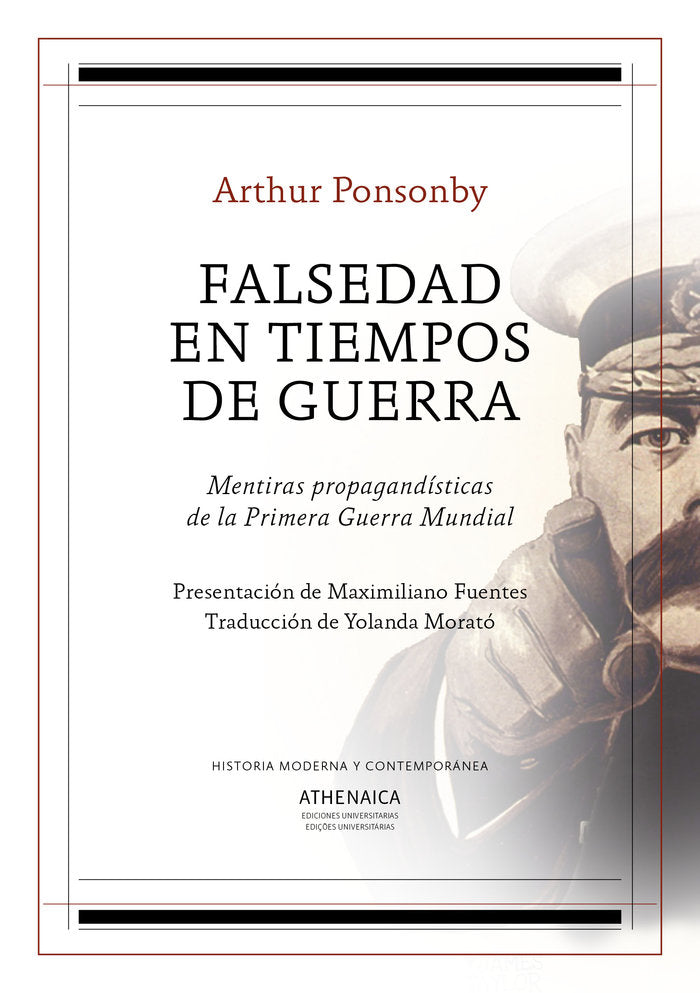 Falsedad en tiempos de guerra, de Ponsonby, Arthur | portada del libro