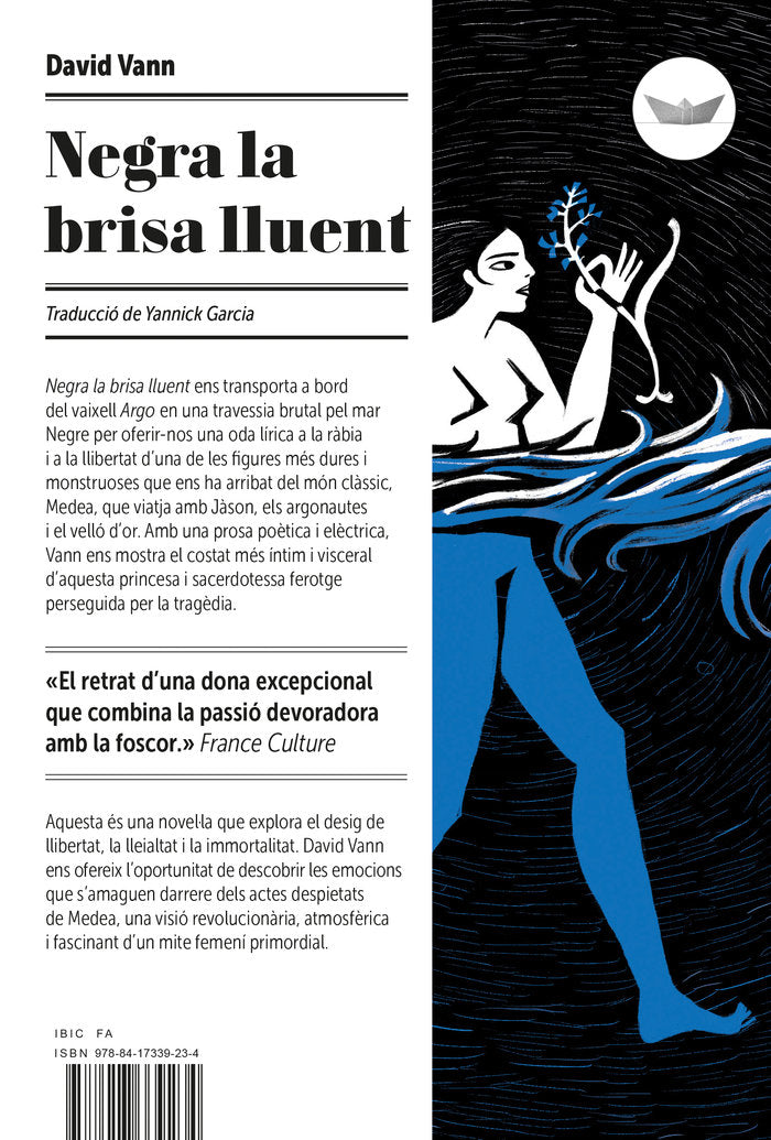 Negra la brisa lluent, de Vann, David | portada del libro