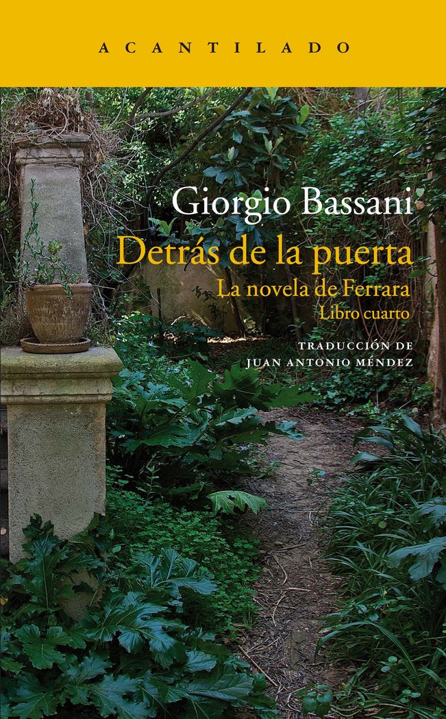 Detrás de la puerta, de Bassani, Giorgio | portada del libro