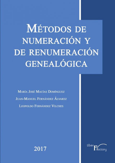 Métodos de numeración y remuneración genealógica, de Fernández Vilches, Leopoldo | portada del libro