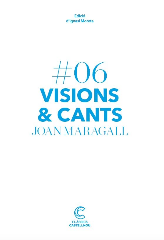 VISIONS I CANTS, de Maragall, Joan | portada del libro