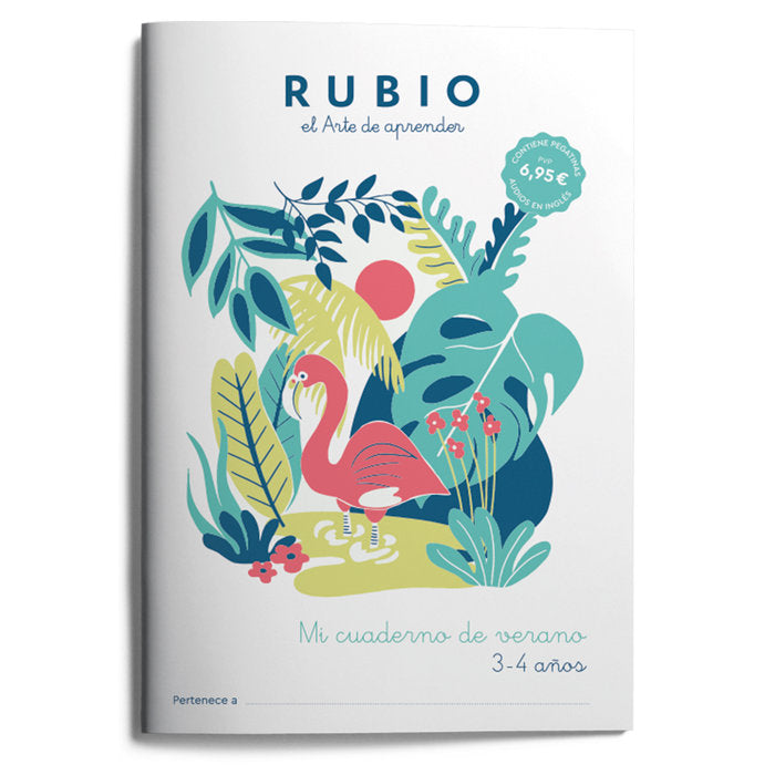 MI CUADERNO DE VERANO RUBIO 3-4 AÑOS | portada del libro