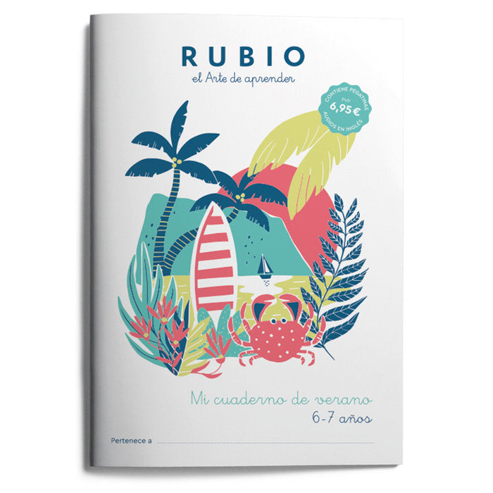 MI CUADERNO DE VERANO RUBIO 6-7 AÑOS | portada del libro