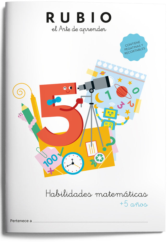 HABILIDADES MATEMATICAS +5 AÑOS | portada del libro