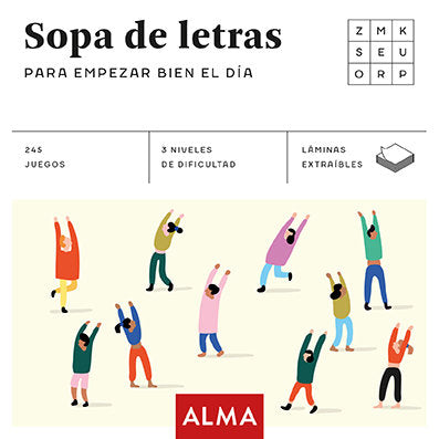 Sopa de letras para empezar bien el día, de VV.AA. | portada del libro