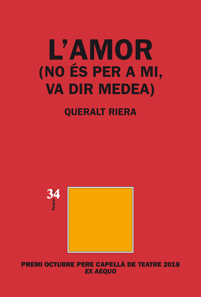 L'amor (no és per a mi, va dir Medea), de Riera Mula, Queralt | portada del libro