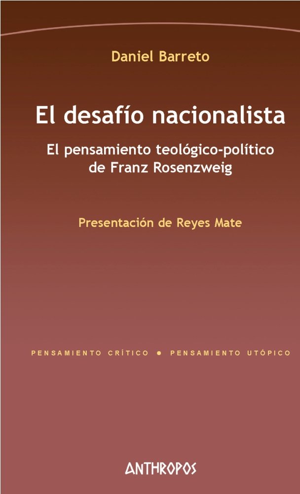 EL DESAFÍO NACIONALISTA, de Barreto González, Daniel | portada del libro