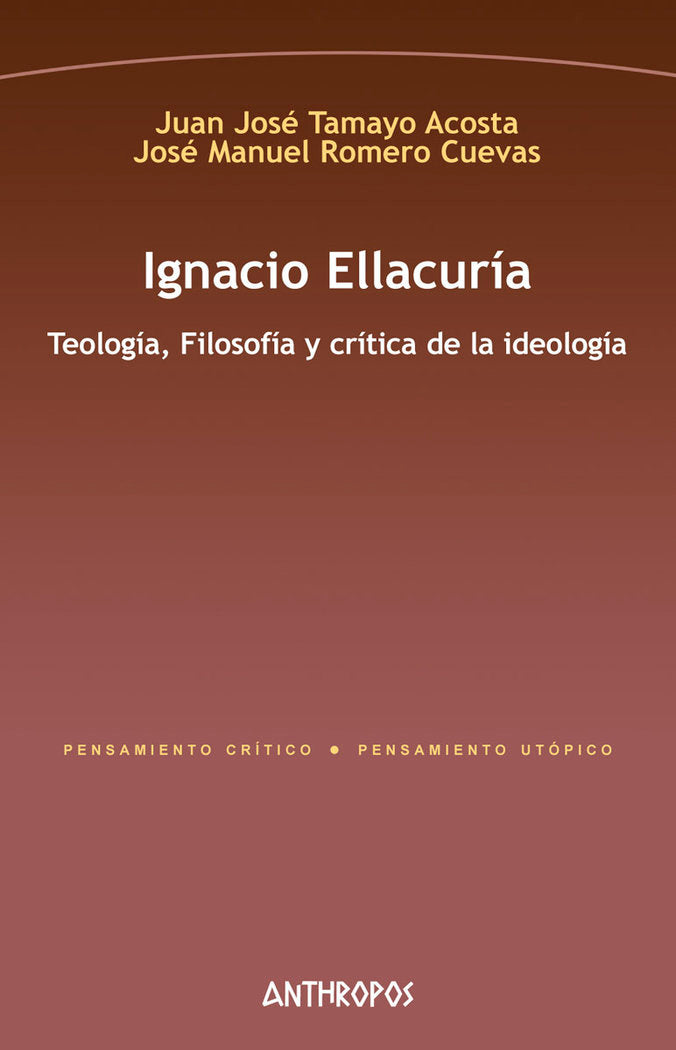 IGNACIO ELLACURÍA, de Tamayo Acosta, Juan José | portada del libro