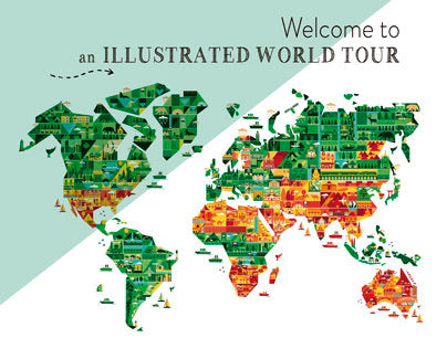 Welcome to an ILLUSTRATED WORLD TOUR | portada del libro