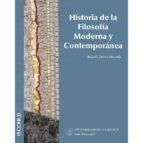 HISTORIA DE LA FILOSOFIA MODERNA Y CONTEMPORANEA, de RAFAEL GOMEZ MIRANDA | portada del libro