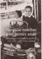 No puse nombre a mi primer amor, de Pedro Díaz Cepero | portada del libro