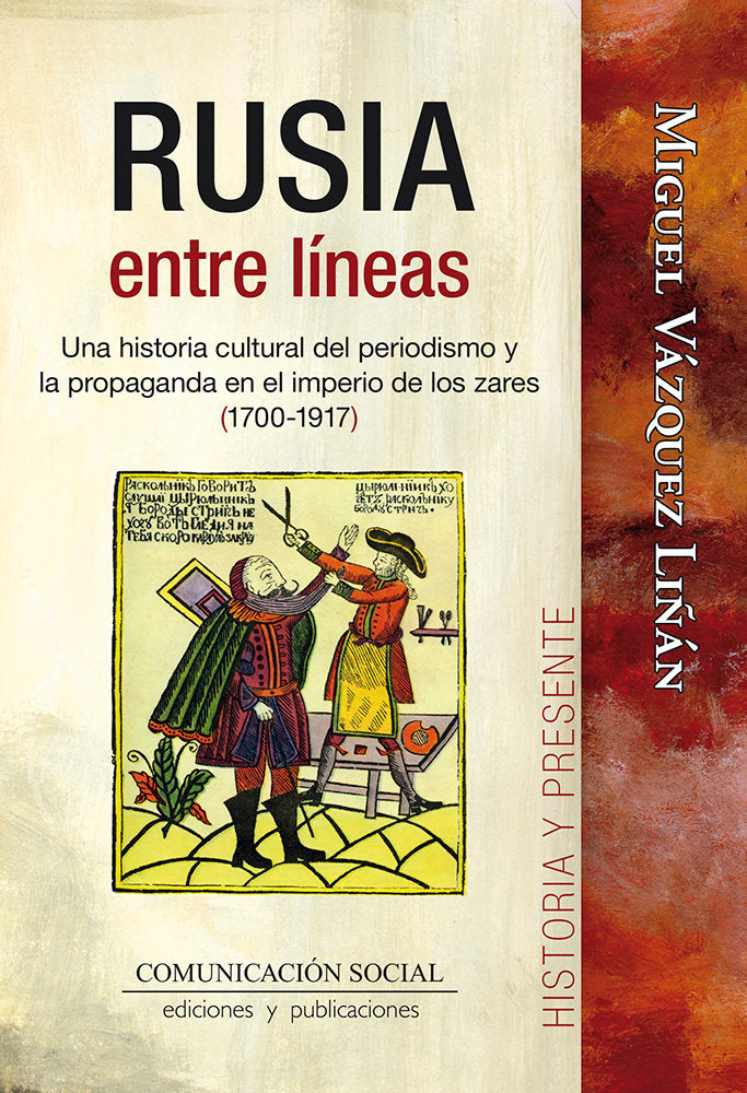 RUSIA ENTRE LINEAS, de MIGUEL VAZQUEZ LIÑAN | portada del libro
