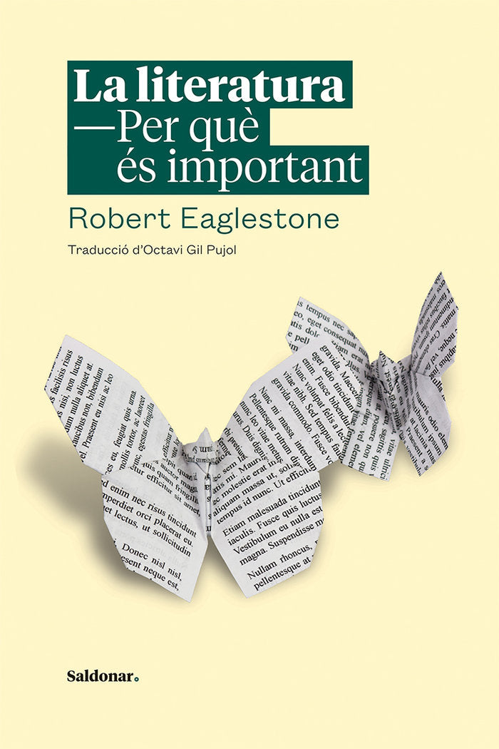 La literatura. Per què és important, de Eaglestone, Robert | portada del libro