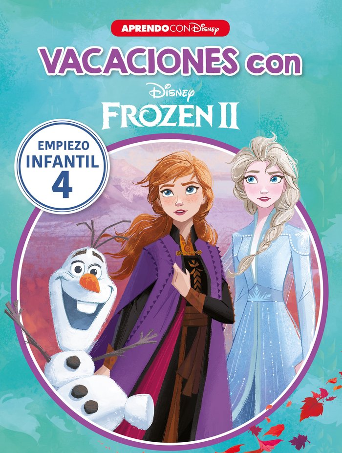 Vacaciones con Frozen II (Libro educativo Disney con actividades), de Disney, | portada del libro