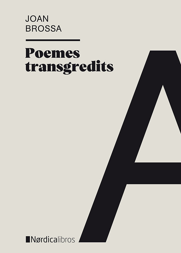Poemes transgredits, de Brossa i Cuervo, Joan | portada del libro