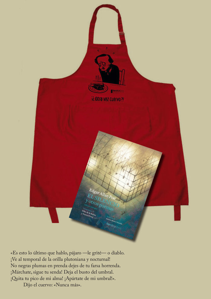 Pack Edgar Allan Poe: libro El silencio + delantal Max, de Allan Poe, Edgar | portada del libro