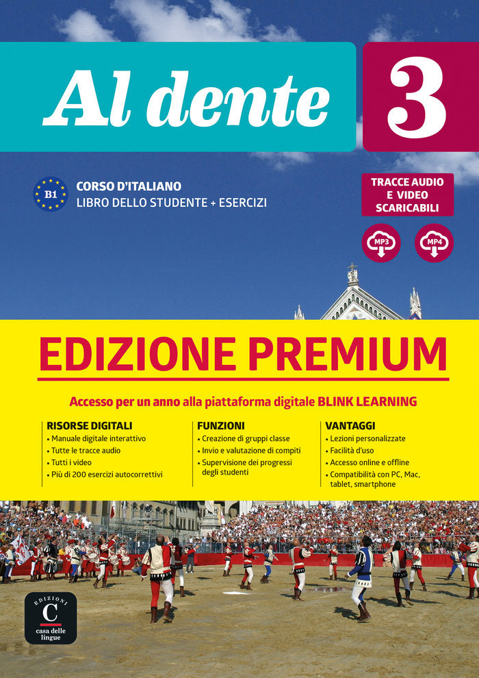 AL DENTE 3 LIBRO DELLO STUDENTE ESERCIZI PREMIUM B1, de AA.VV. | portada del libro