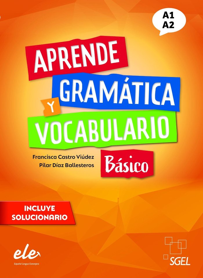 APRENDE GRAMATICA Y VOCABULARIO A1 A2 | portada del libro