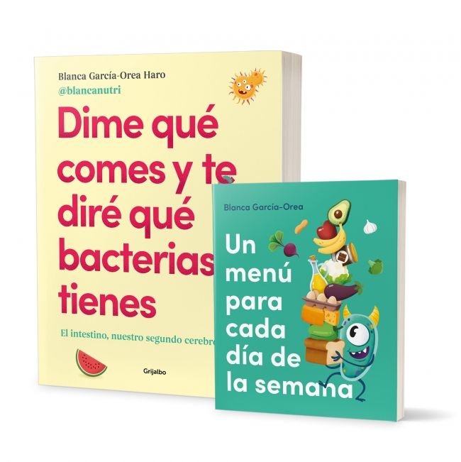 Dime qué comes y te diré qué bacterias tienes, de García-Orea Haro (@blancanutri), Blanca | portada del libro