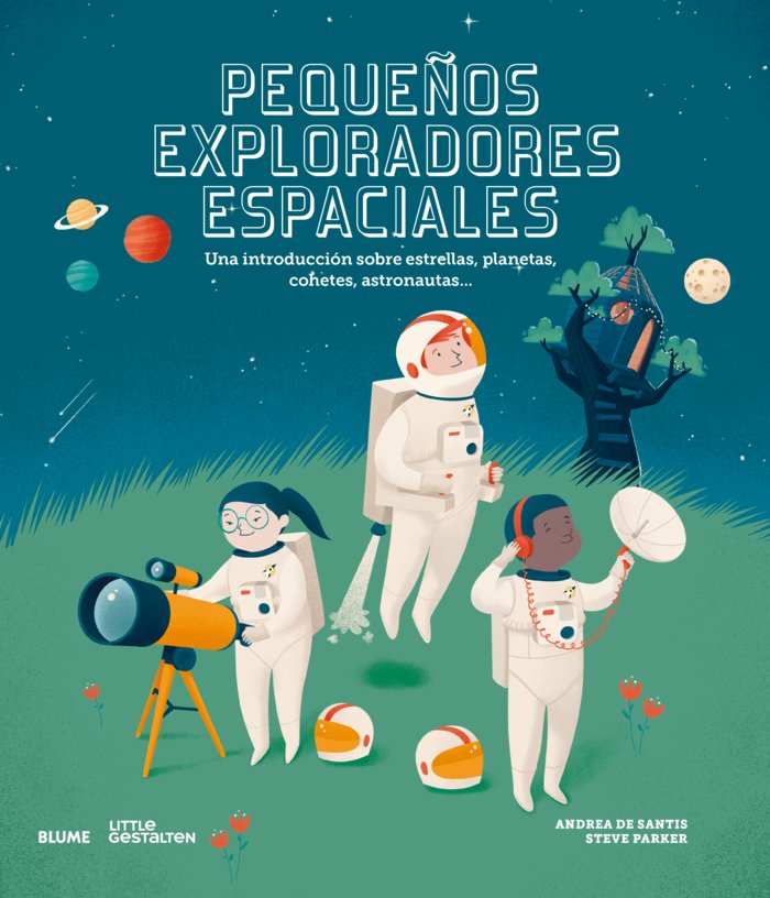 PEQUEÑOS EXPLORADORES ESPACIALES, de Parker | portada del libro