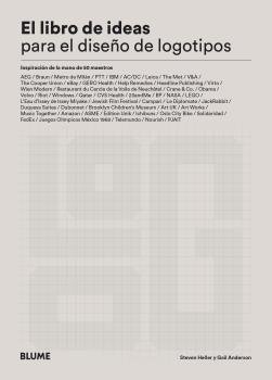 LIBRO DE IDEAS PARA EL DISEÑO DE LOGOTIPOS: INSPIRACION DE LA MANO DE 50 MAESTROS, de Heller | portada del libro