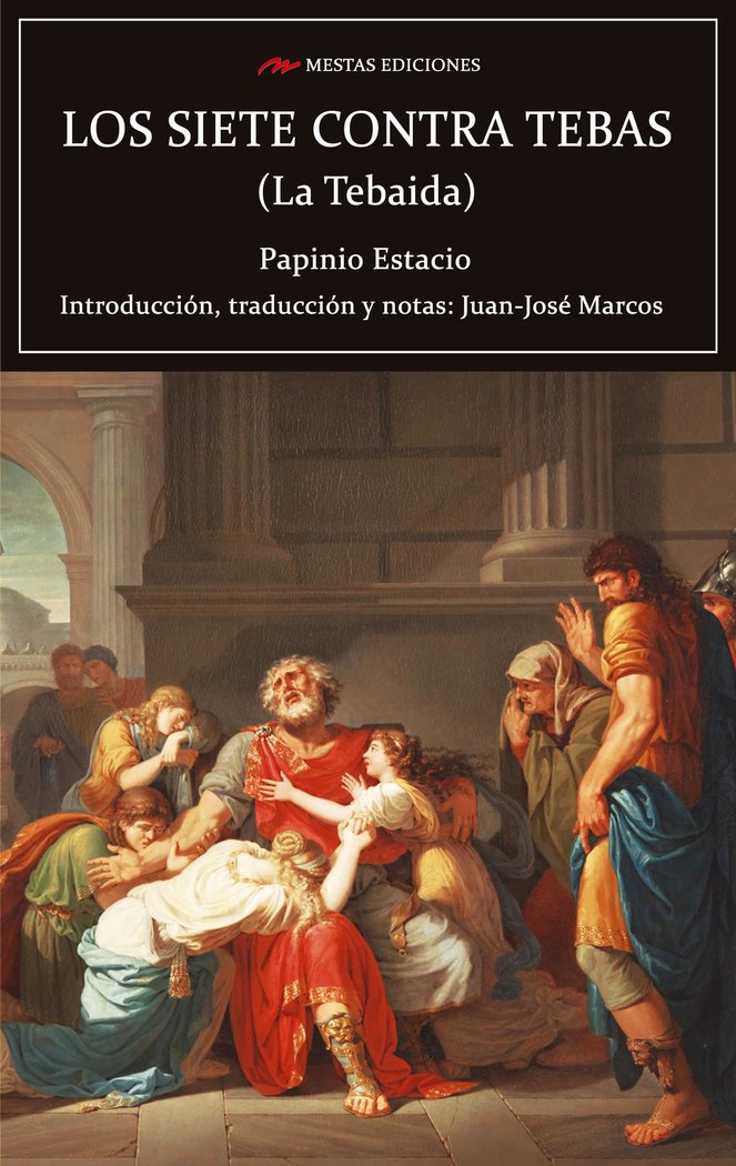Los 7 contra Tebas ( La Tebaida), de Estacio, Paninio | portada del libro