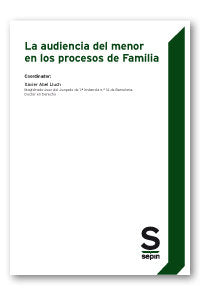 La audiencia del menor en los procesos de Familia | portada del libro