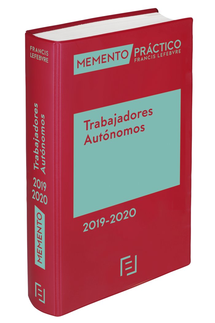 Memento Trabajadores Autónomos 2019-2020, de Lefebvre-El Derecho | portada del libro