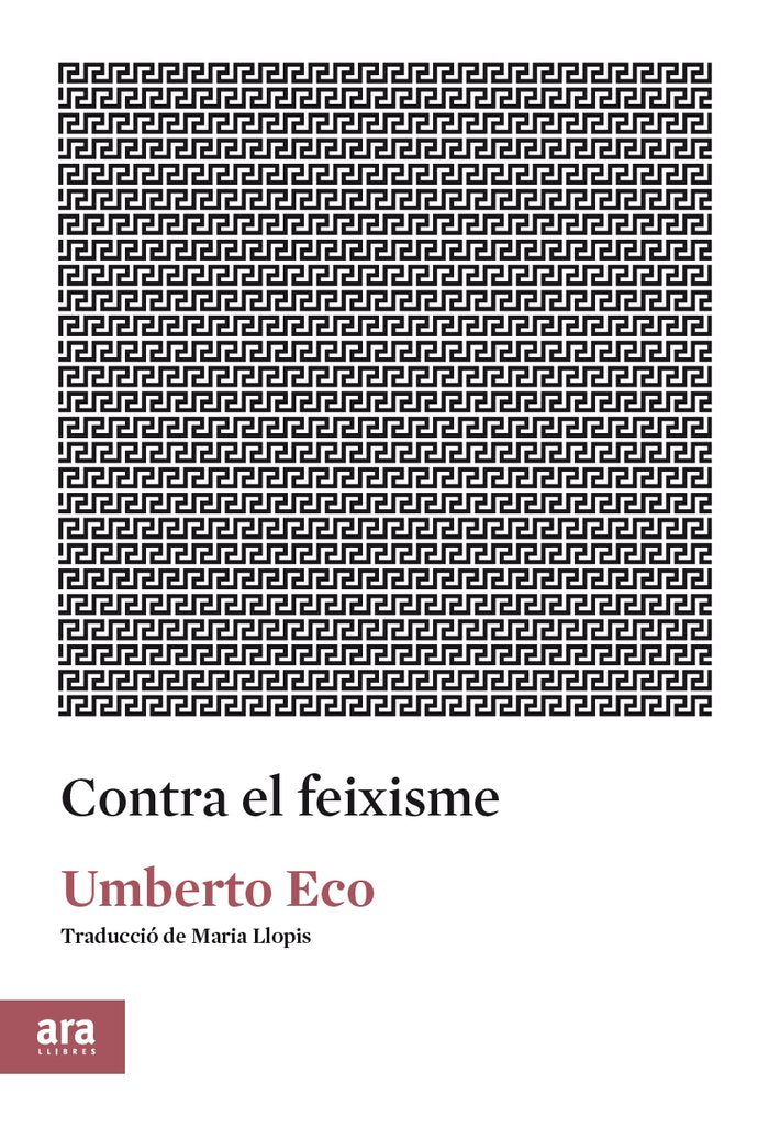 Contra el feixisme, de Eco, Umberto | portada del libro