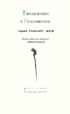 TRIVIALIDADES Y PENSAMIENTOS, de LOGAN PEARSALL SMITH | portada del libro