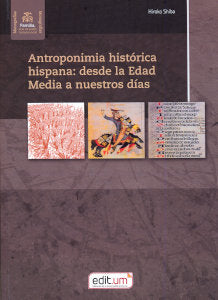 ANTROPONIMIA HISTORICA HISPANA DESDE LA E, de SHIBA | portada del libro