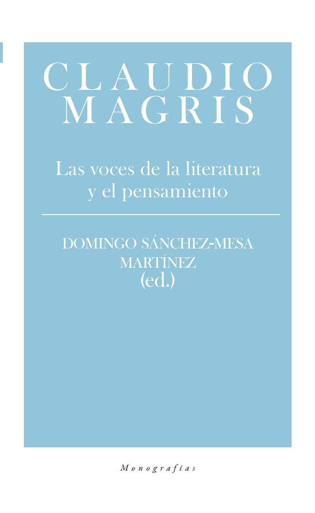 Claudio Magris, de Sánchez-Mesa Martínez (ed.), Domingo | portada del libro