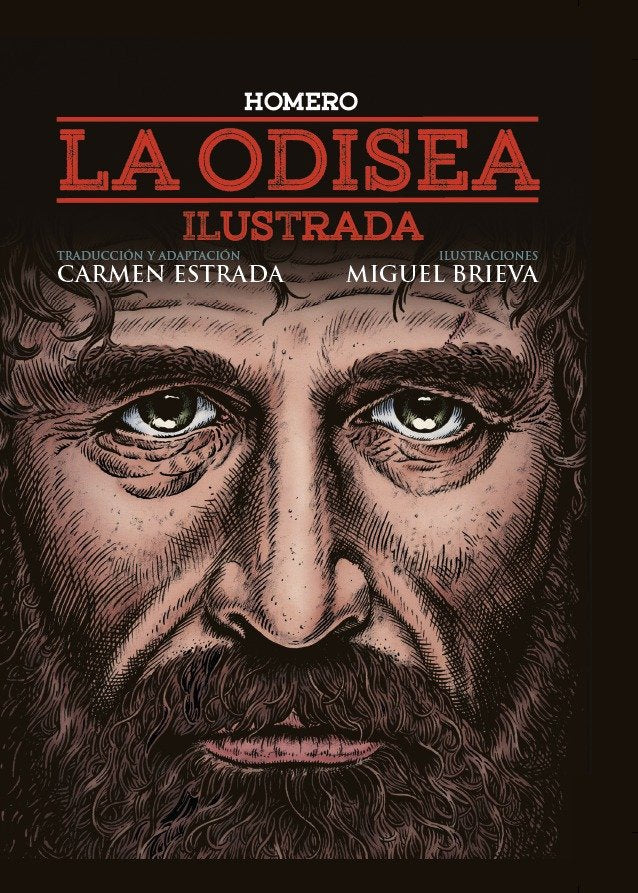 La Odisea (Ilustrada por Miguel Brieva), de Homero | portada del libro