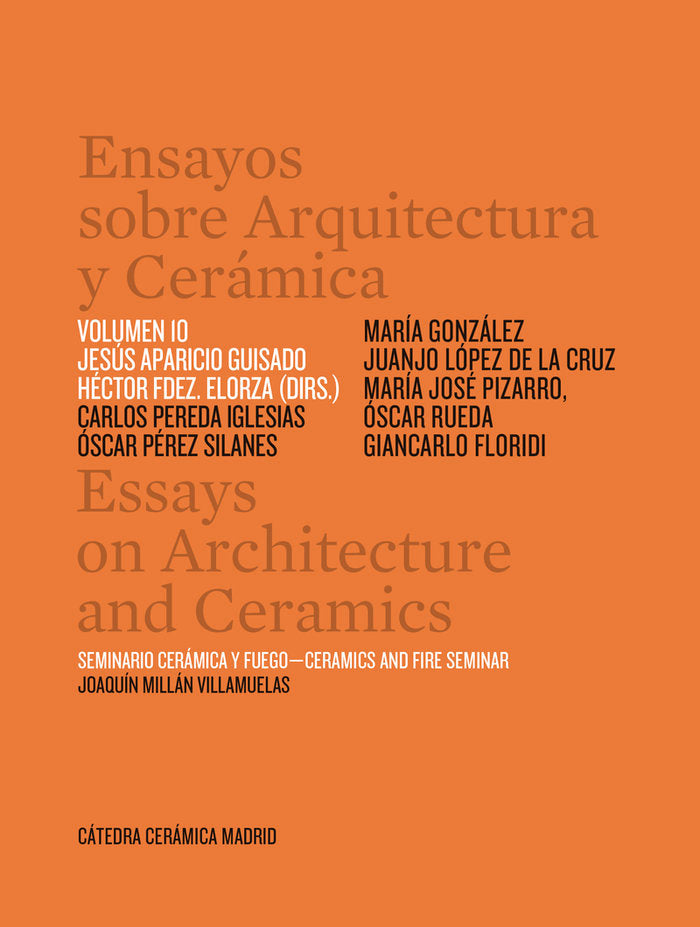 ENSAYOS SOBRE ARQUITECTURA Y CERAMICA VOL 10, de APARICIO GUISADO, JESUS MARIA | portada del libro
