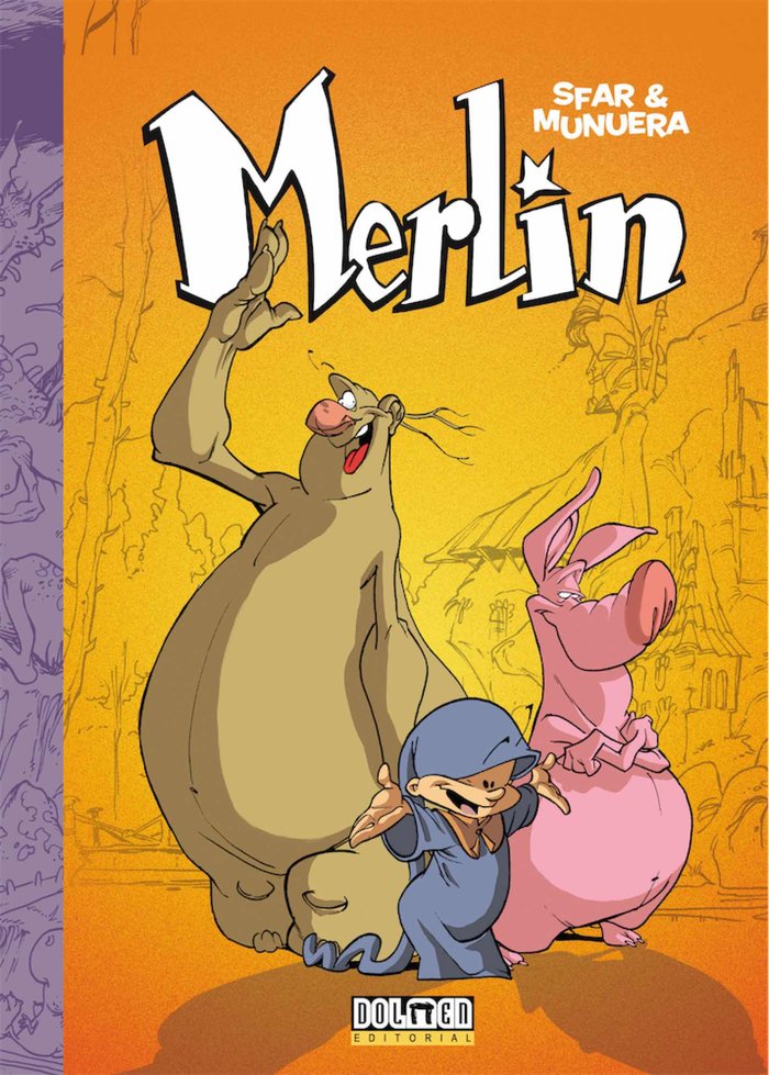 Merlin integral 1/2, de Sfar, Morvan | portada del libro