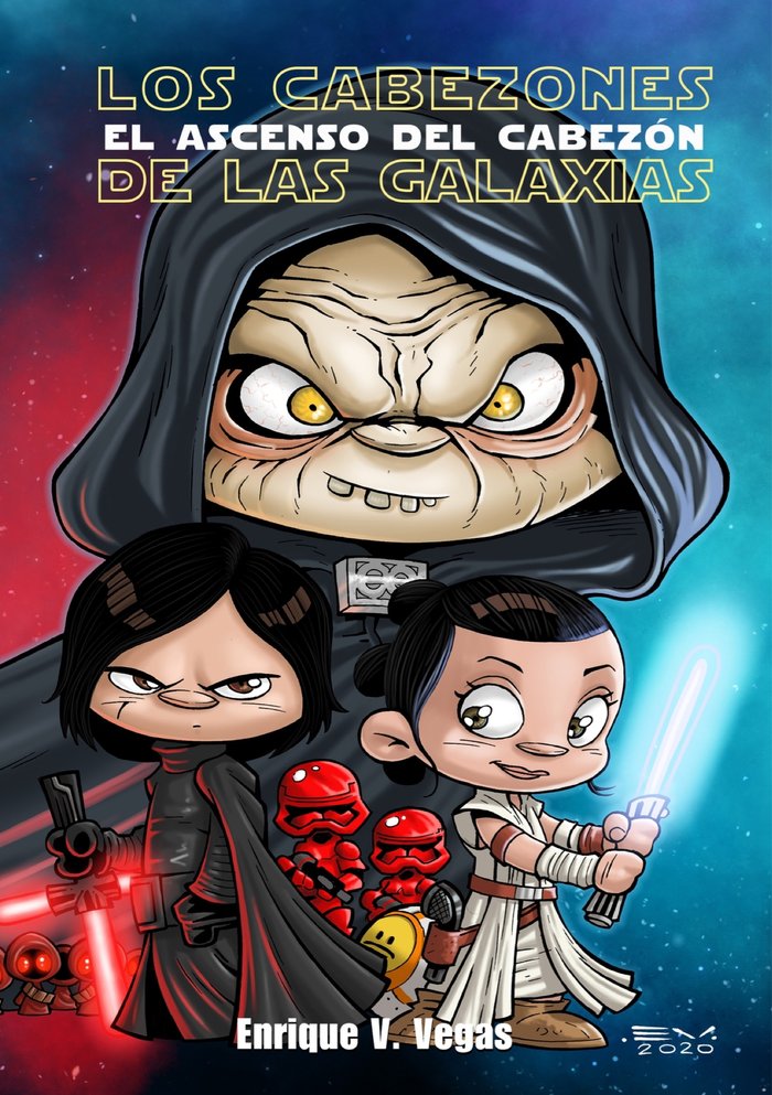 Los cabezones de las galaxias, de Vegas, Enrique | portada del libro