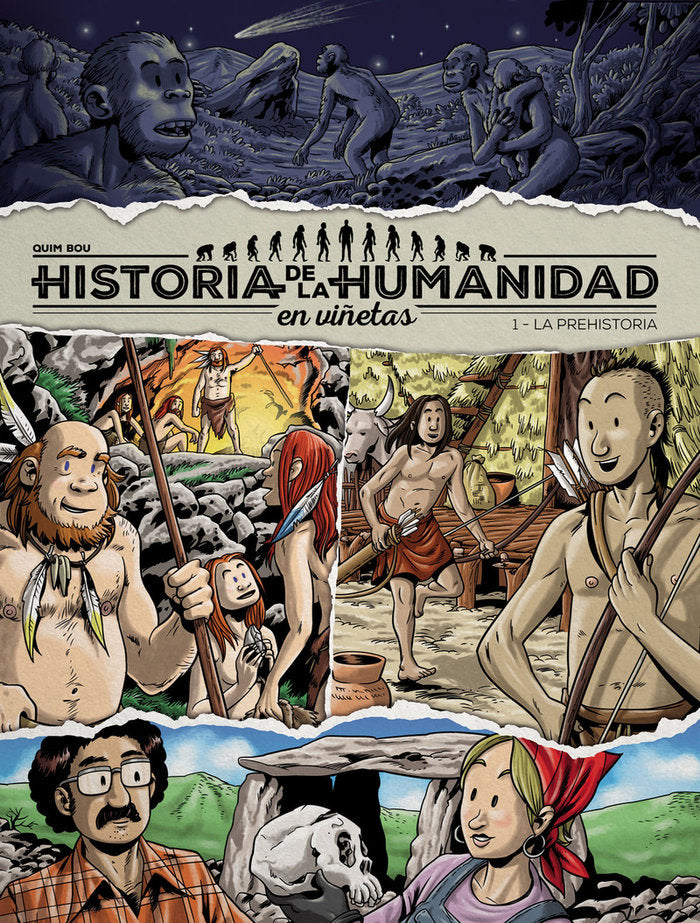 Historia de la humanidad en viñetas, de BOU, QUIM | portada del libro