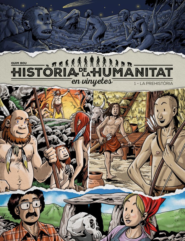 HISTORIA DE LA HUMANITAT EN VINYETES, de BOU, QUIM | portada del libro