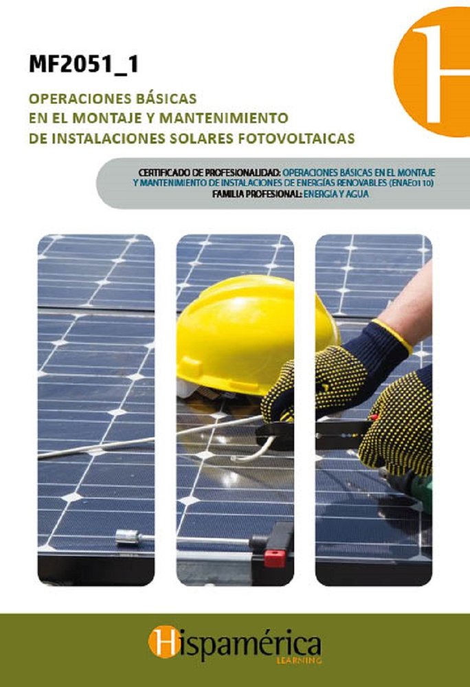 MF2051_1: Op. básicas mont. y mant. inst. solares. fotovot., de S.A. DE C.V., DESARROLLOS DIDÁCITCOS | portada del libro