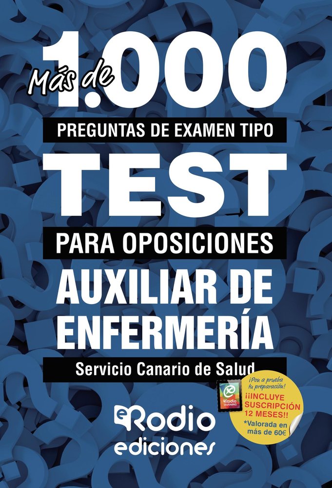 Auxiliares de Enfermería. Servicio Canario de Salud. Más de 1.000 preguntas de examen tipo test., de Varios autores | portada