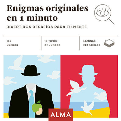 Enigmas originales en 1 minuto, de VV.AA. | portada del libro